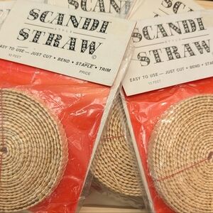 Vintage Scandi Straw Lot Craft Supplies